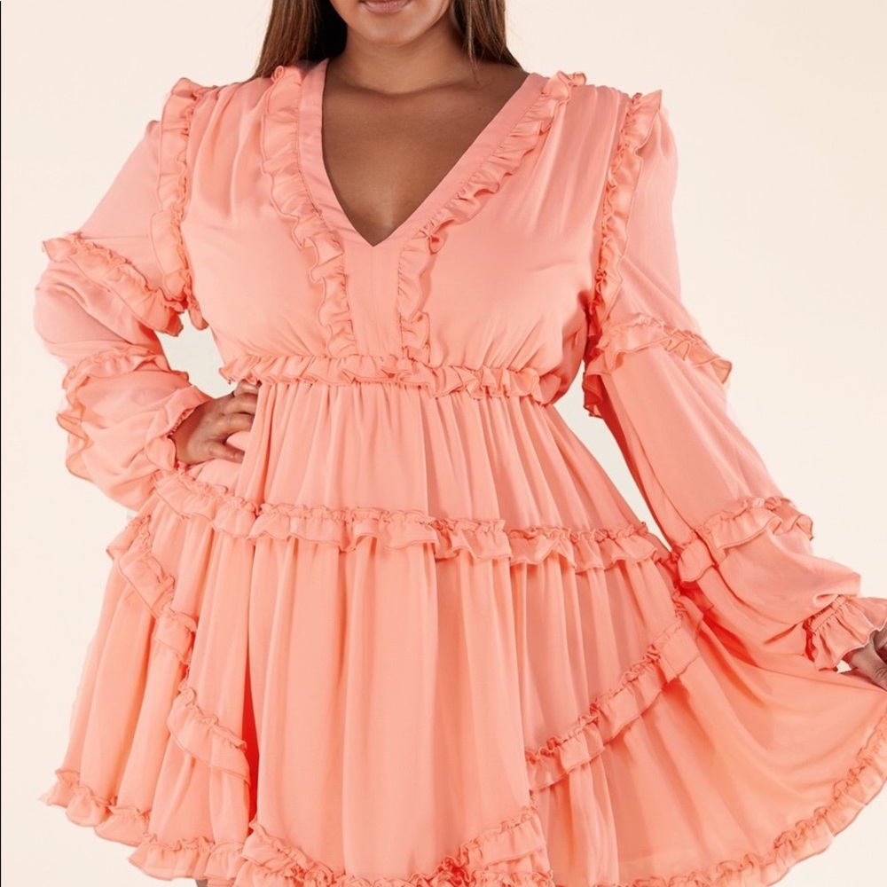 Peach dress